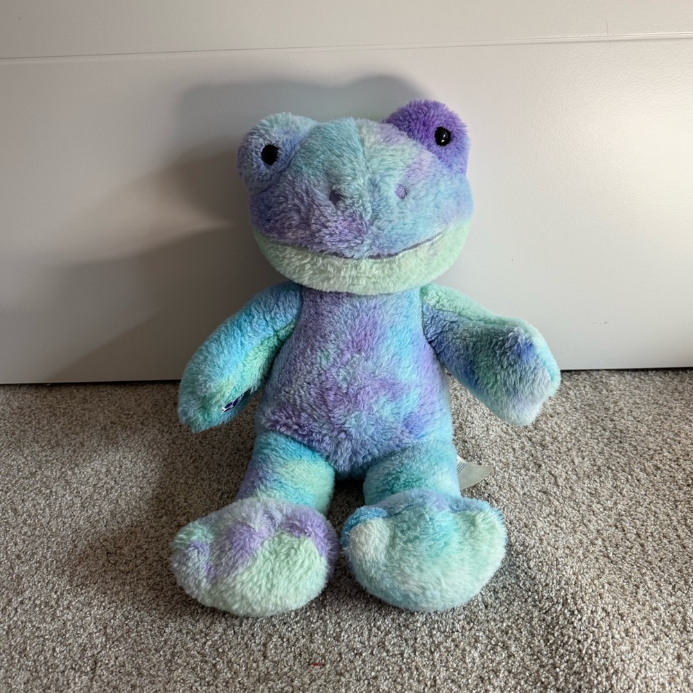 Plush Reptile Toy - Blue and Purple